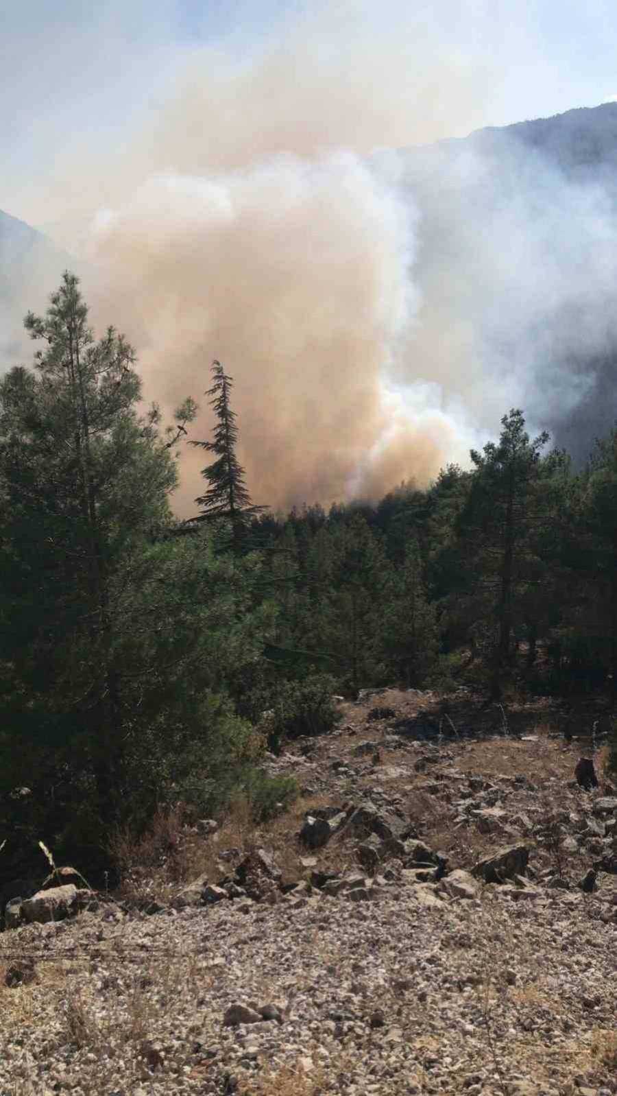 Akseki’de Orman Yangını Söndürüldü