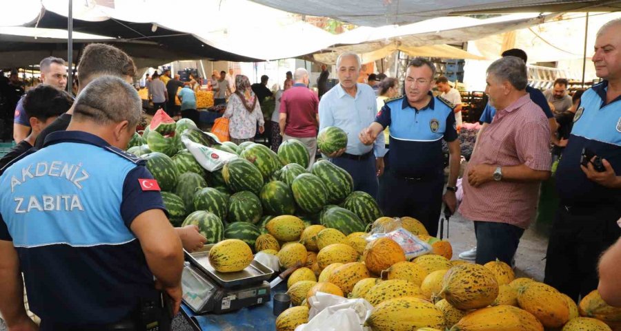 Mersin’de Pazar Yerlerinde Fiyat Ve Tartı Denetimi