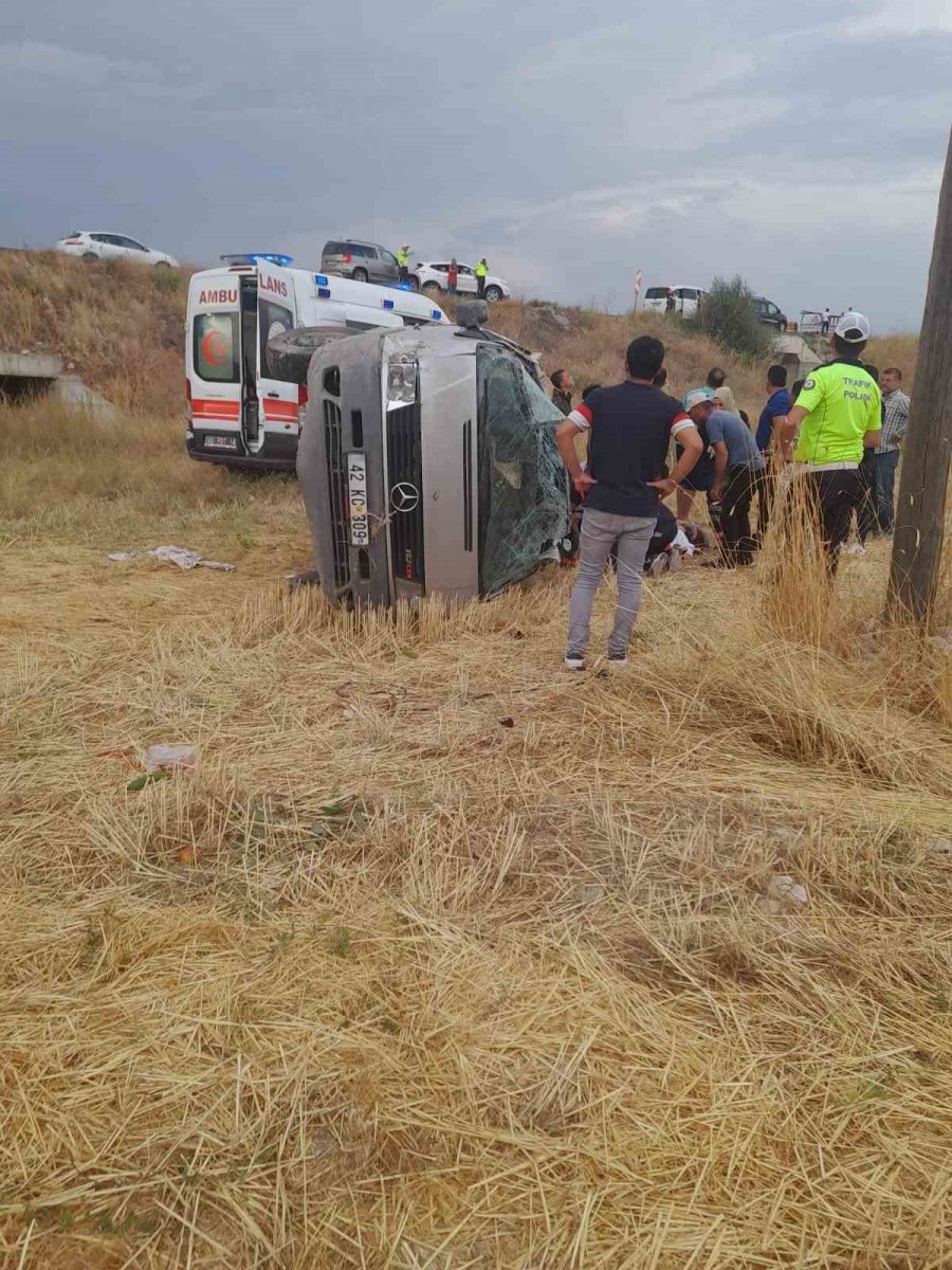 Konya’da Düğün Yolunda Kaza: 1 Ölü, 3 Yaralı