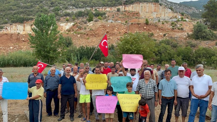 Gazipaşa’da Mermer Ocağına ’çed Gerekli Değil’ Kararı Protesto Edildi