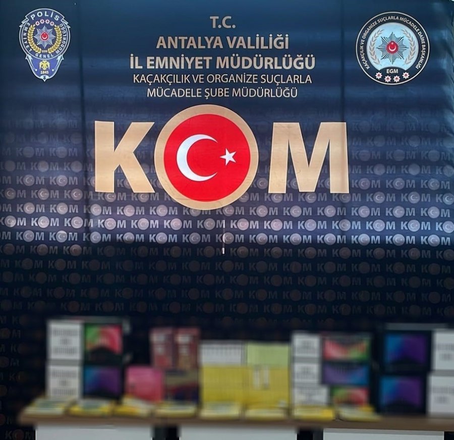 Antalya’da 4 Milyon Liralık Kaçakçılık Operasyonu