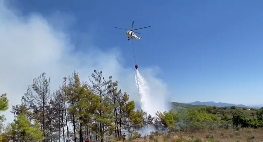 Alanya’daki Orman Yangını Karadan Ve Havadan Müdahaleyle Büyümeden Söndürüldü