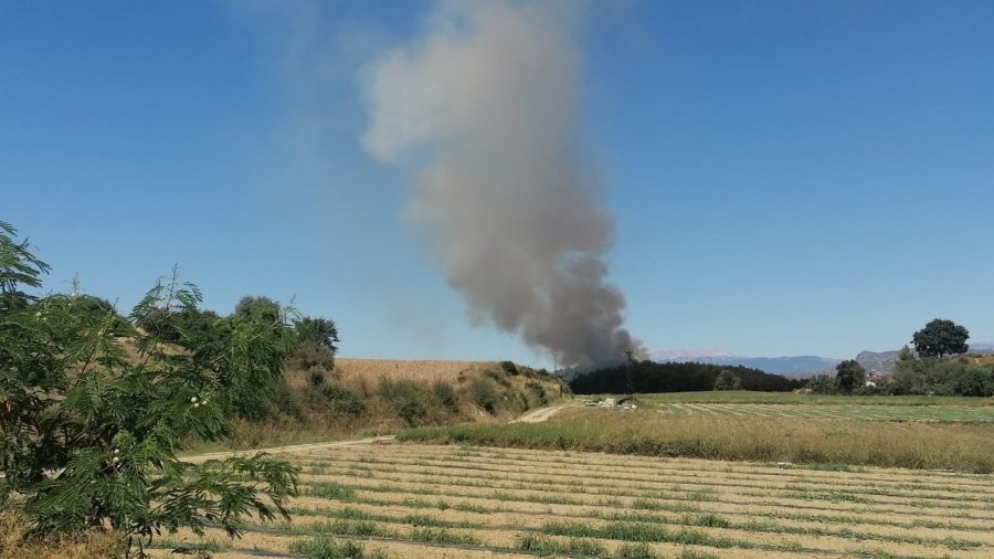 Manavgat’ta Orman Yangınına Havadan Karadan Müdahale