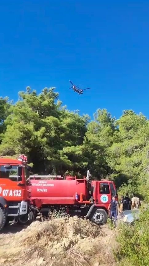 Manavgat’ta Ormanlık Alanda Başlayan İkinci Yangın Söndürüldü