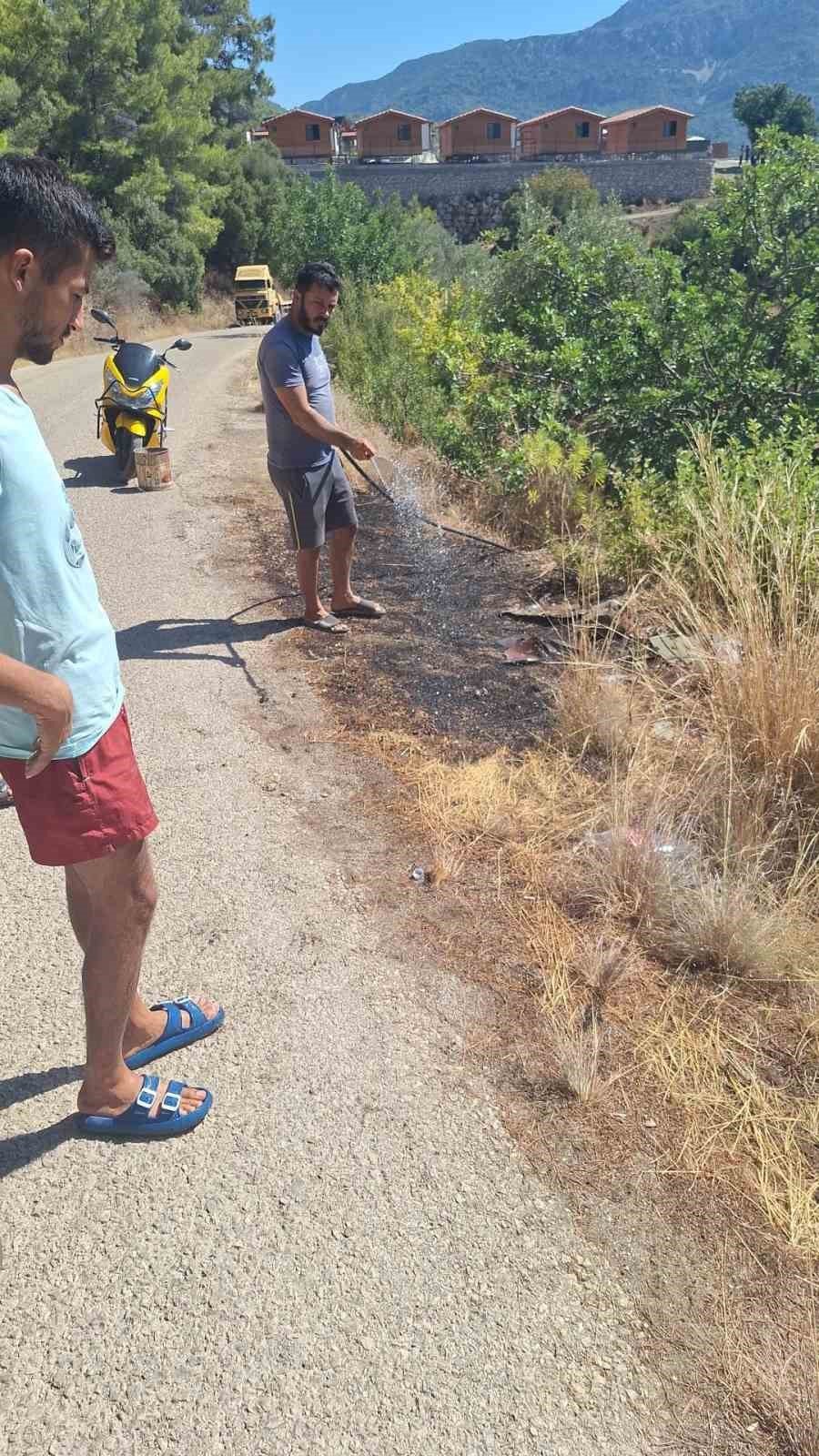 Kumluca’da 4 Ayrı Noktada Çıkan Eş Zamanlı Yangında Sabotaj Şüphesi