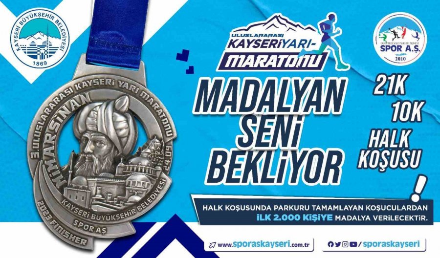 Kayseri’de 3. Uluslararası Yarı Maratonu Heyecanı