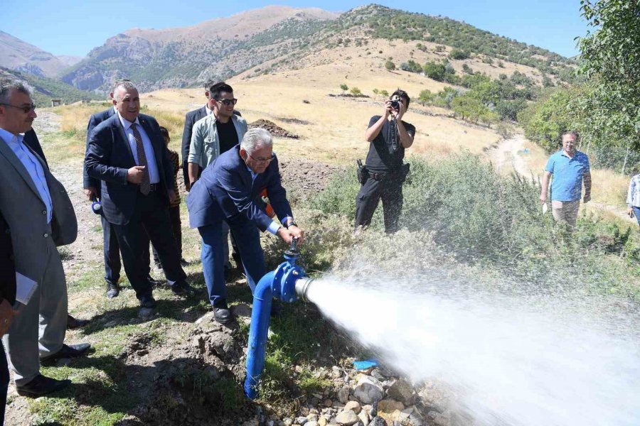 Başkan Büyükkılıç, 6 Milyon Tl’lik Sulama Tesisini Yerinde İnceledi