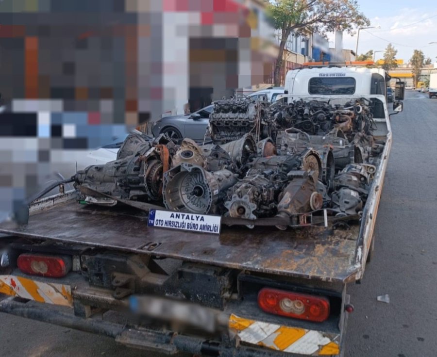 Antalya’da ‘change’ Araç Operasyonu: 7 Adet Tescil Kaydı Olmayan Araç Motoru Ele Geçirildi