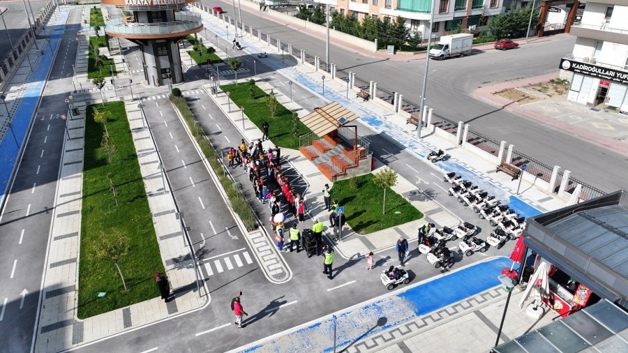 Karatay Trafik Eğitim Parkı’nda Eğitimler Başladı