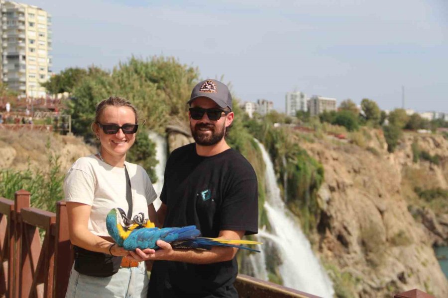 Antalya’nın Dünyaca Ünlü Şelalesinin Sonbahar Manzarası Mest Etti