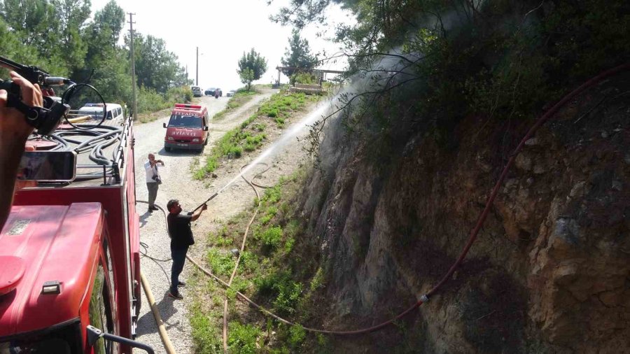 Alanya’da Çıkan Orman Yangını Büyümeden Kontrol Altına Alındı