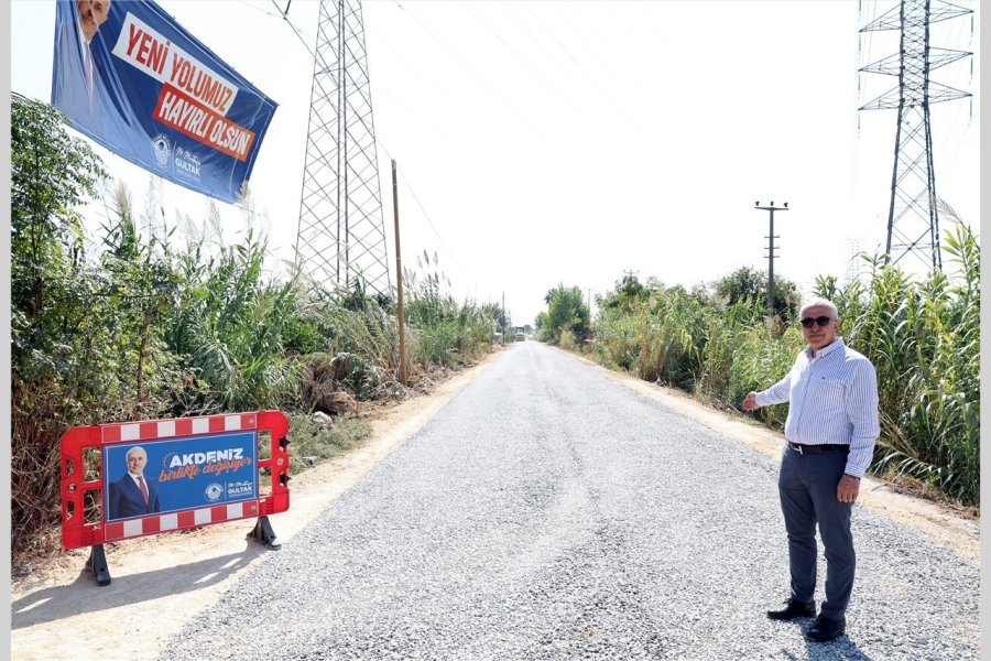 Akdeniz’de Bahçe Ve Sera Yolları Soğuk Asfalt İle Kaplanıyor