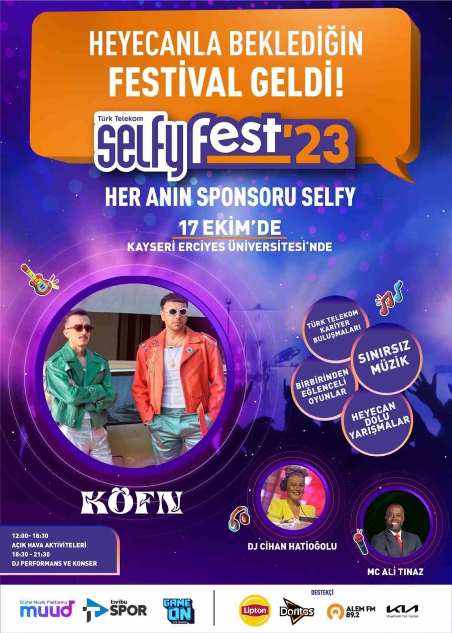 Türk Telekom Selfy Fest Kayseri’de