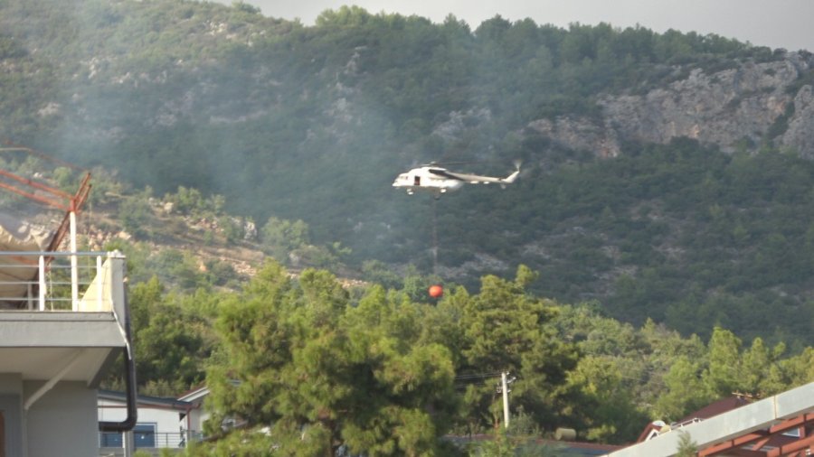 Alanya’da Ormanlık Alanda Çıkan Yangın Söndürüldü