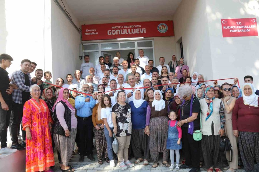 Mezitli’de Gönüllü Evi Ve Muhtarlık Binası Açıldı