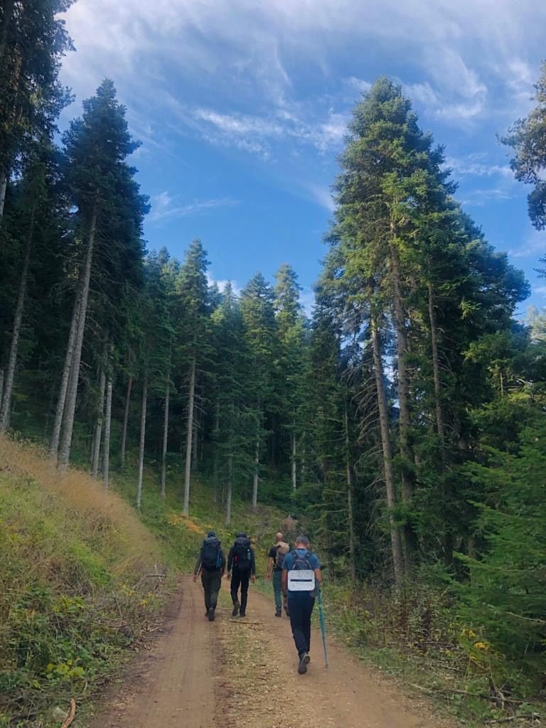 Sonbahar Renkleri Eşliğinde 14 Kilometre Yürüdüler