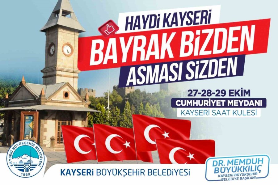 Büyükşehir Vatandaşlara Türk Bayrağı Dağıtacak