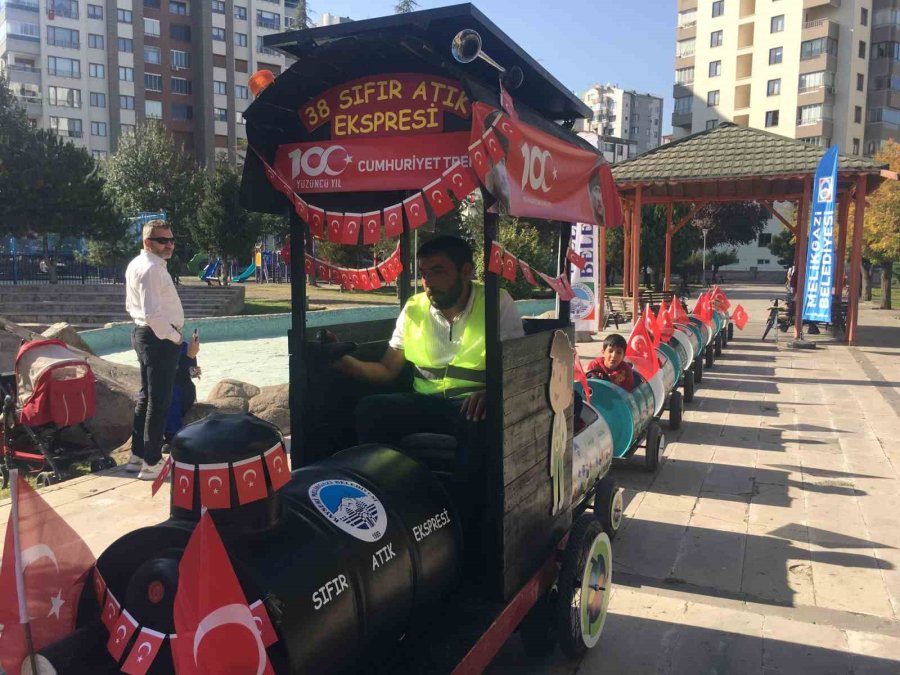 Melikgazi’nin ‘cumhuriyet Treni’ Çocuklar İçin Kalktı