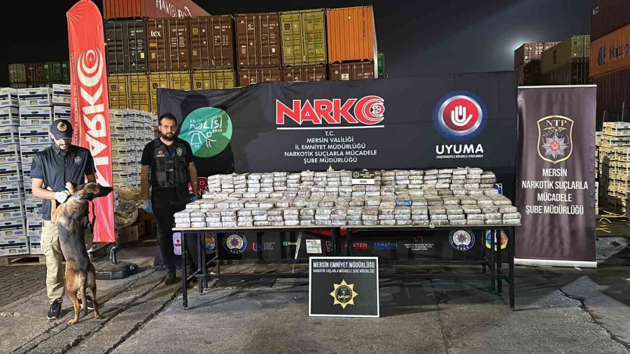 Mersin Limanı’nda 610 Kilogram Kokain Ele Geçirildi