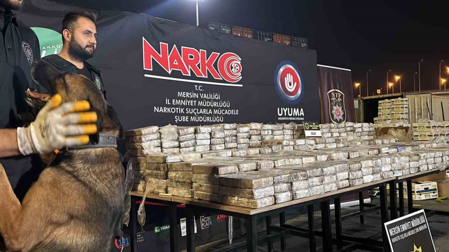 Mersin Limanı’nda 610 Kilogram Kokain Ele Geçirildi