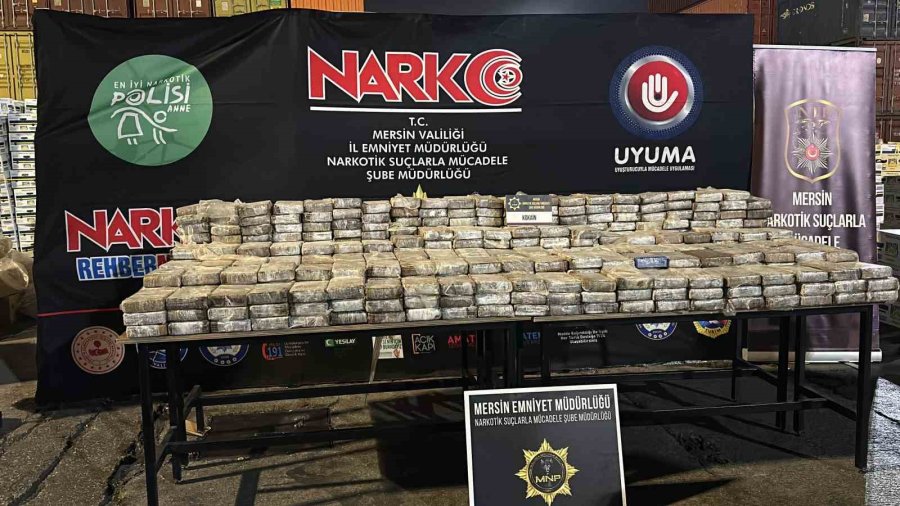 Mersin Limanı’nda 610 Kilogram Kokain Ele Geçirildi