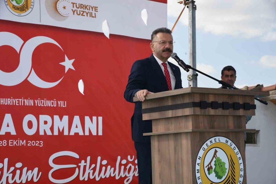 Eskişehir İlinde ‘cumhuriyetimizin 100’üncü Yılı Hatıra Ormanı’ Kuruldu