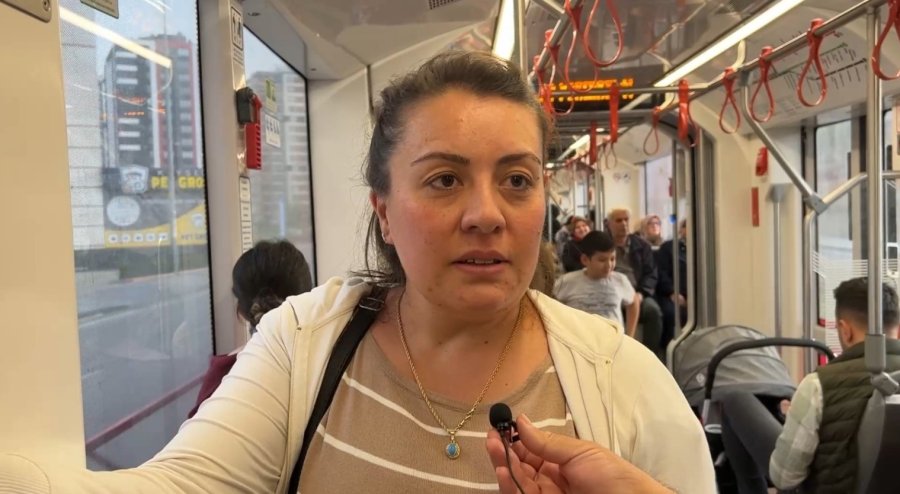 Kayserililer Yeni Tramvay Hattından Memnun