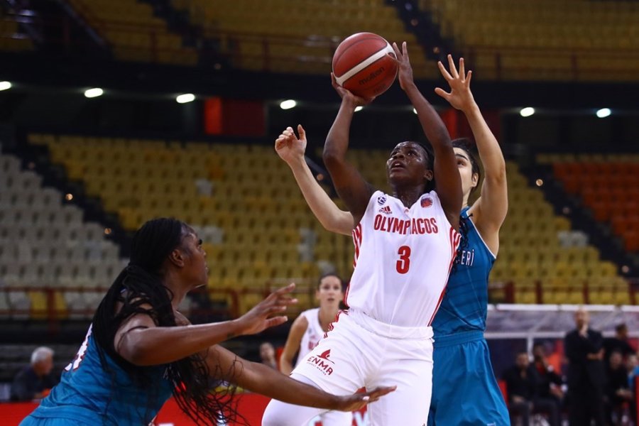 Euro Cup Women F Grubu: Olympiakos: 73 - Melikgazi Kayseri Basketbol: 95