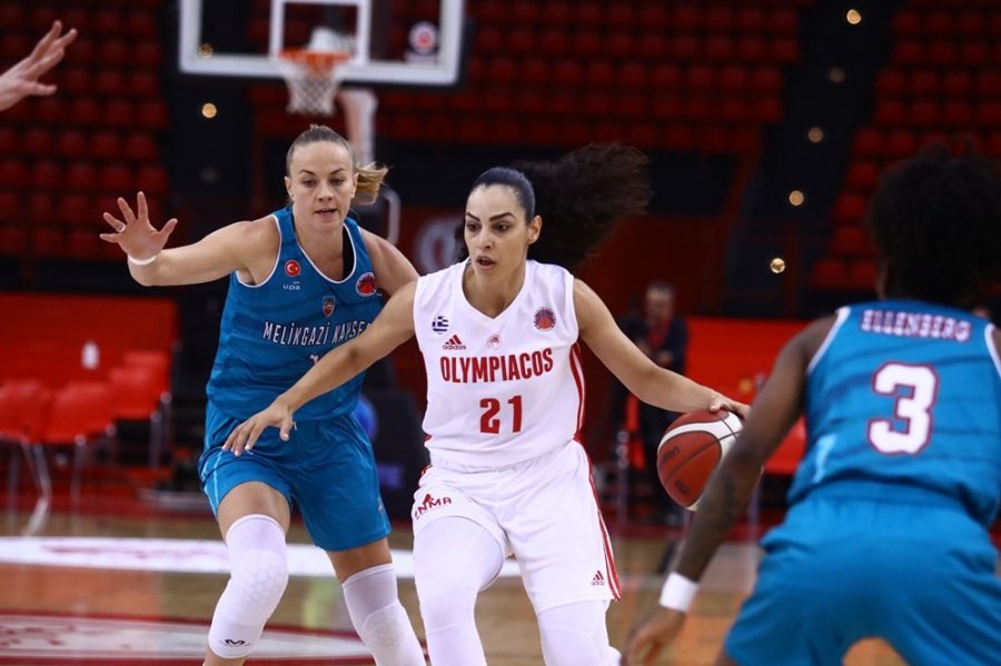 Euro Cup Women F Grubu: Olympiakos: 73 - Melikgazi Kayseri Basketbol: 95