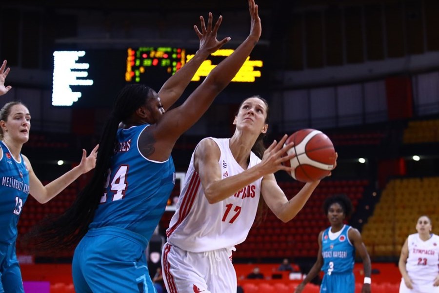 Euro Cup Women F Grubu: Olympiakos: 73 - Melikgazi Kayseri Basketbol: 95