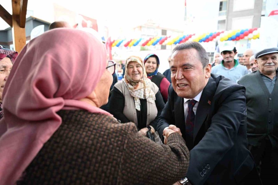 Elmalı Doğalgaza Kavuştu, İlk Doğalgazı Başkan Böcek Yaktı