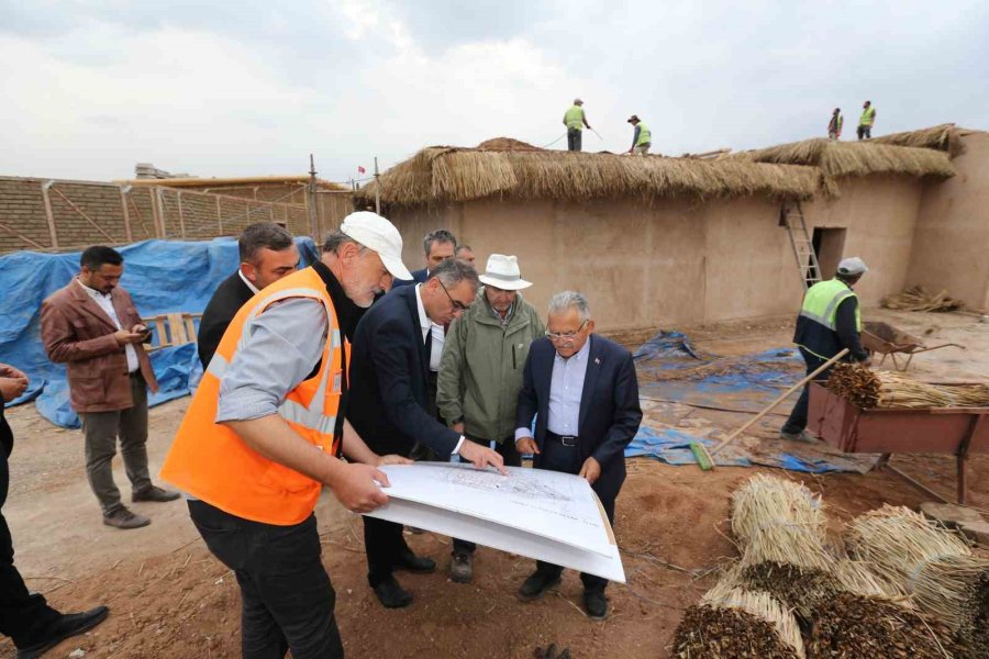 Başkan Büyükkılıç, Tarihten Bir Sahne Olacak 14 Ev Ve Asurlu Tüccarlar Mahallesi Projesini İnceledi