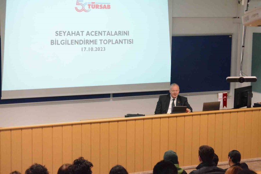 “cumhuriyetimizin 100. Türsab’ın 50. Yılında Turizmin Ve Turizmcinin Geleceği” Adlı Seminer Gerçekleştirildi