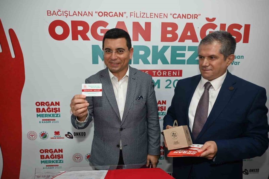 Organ Bağış Merkezinin İlk Bağışçısı Başkan Tütüncü Oldu