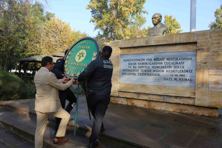 Konya Şeker Çalışanları Atatürk’ü Andı