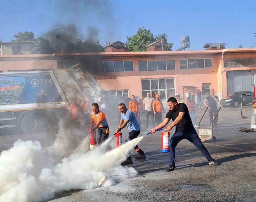 Muratpaşa’da Yangın Tatbikatı