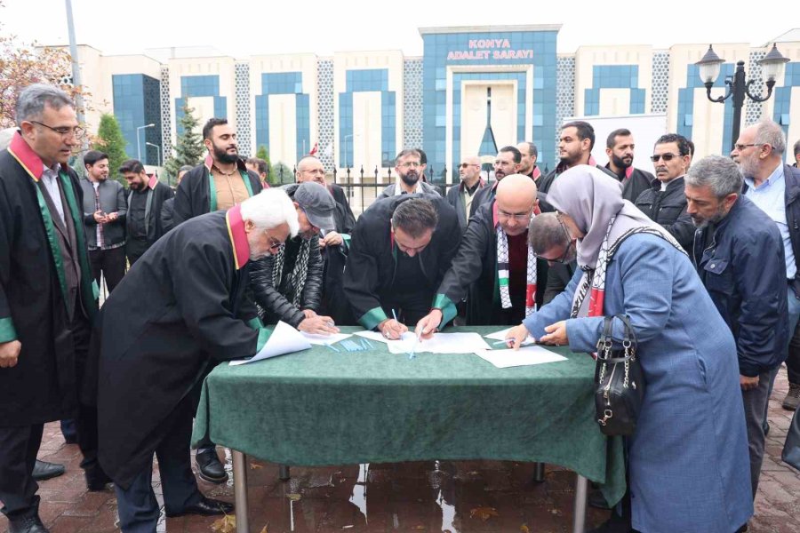 Konya Stk’ları Ve Huder İsrail’in Gazze Saldırılarına Suç Duyurusunda Bulundu