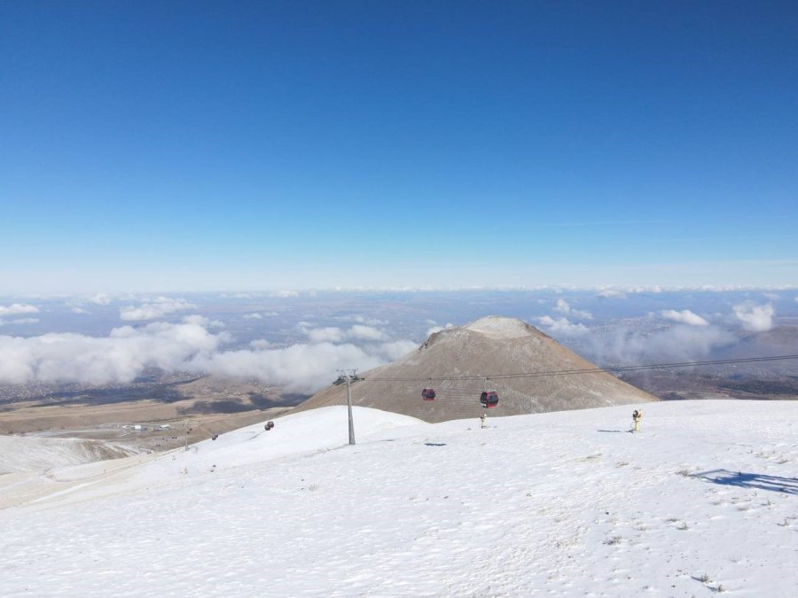 Erciyes’te Kar Sevinci