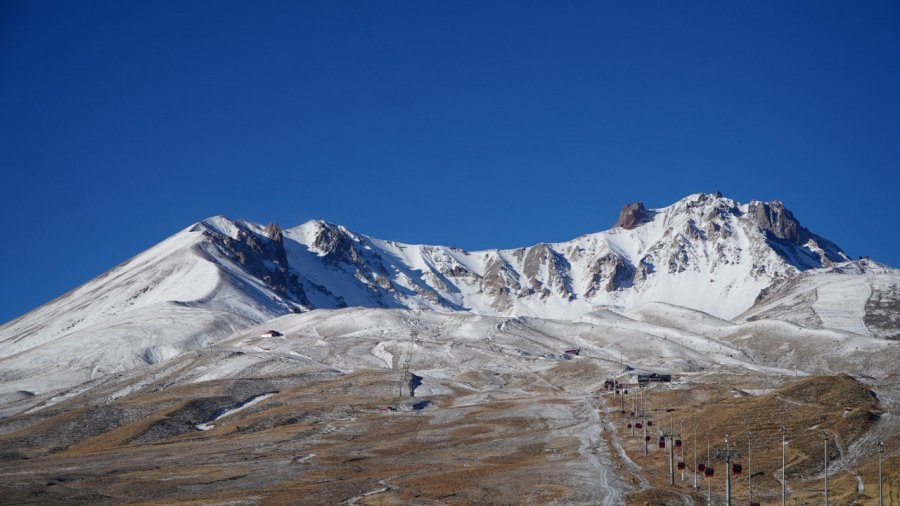 Erciyes’te Kar Sevinci