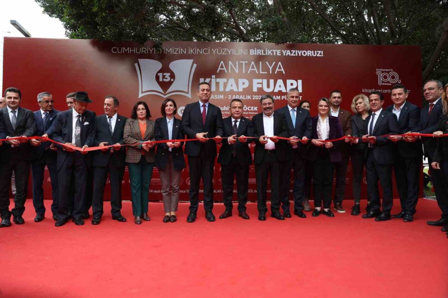 13. Antalya Kitap Fuarı Açıldı