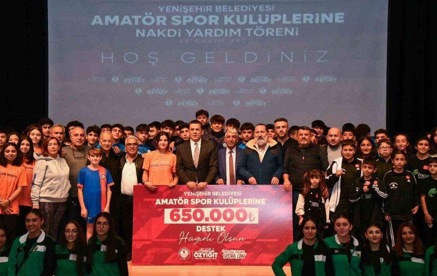 Yenişehir Belediyesinden 51 Amatör Spor Kulübüne 650 Bin Tl Destek