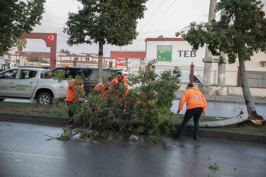 Meski Ekipleri, Yağıştan Dolayı Sabaha Kadar Görev Yaptı