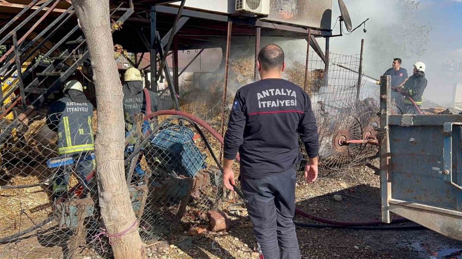 Antalya’da Saman Balyası Yangını