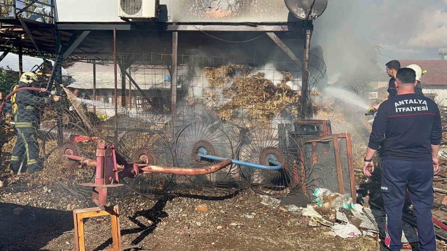 Antalya’da Saman Balyası Yangını