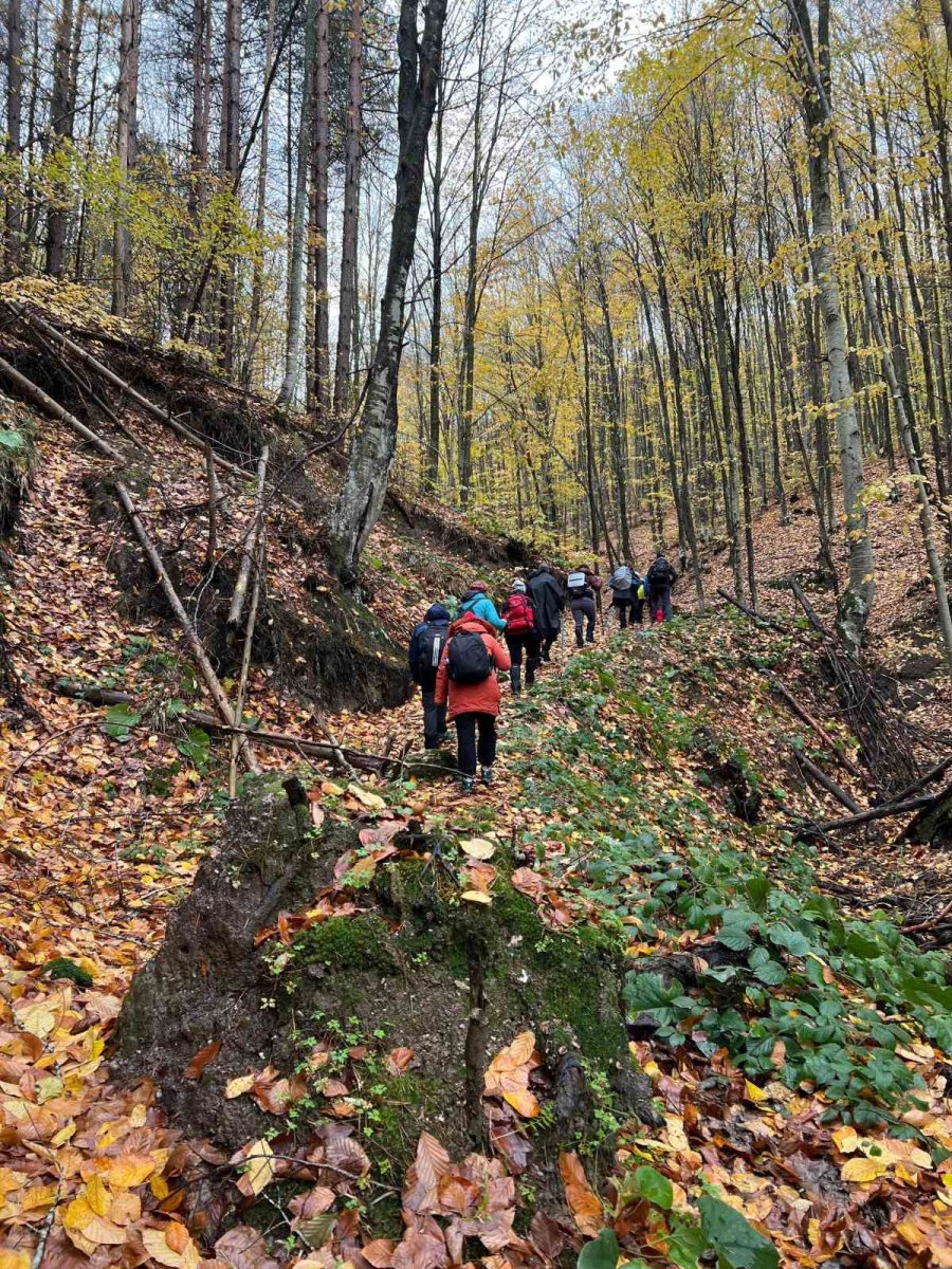 Kar Yağışı Eşliğinde 13 Kilometre Yürüyüş