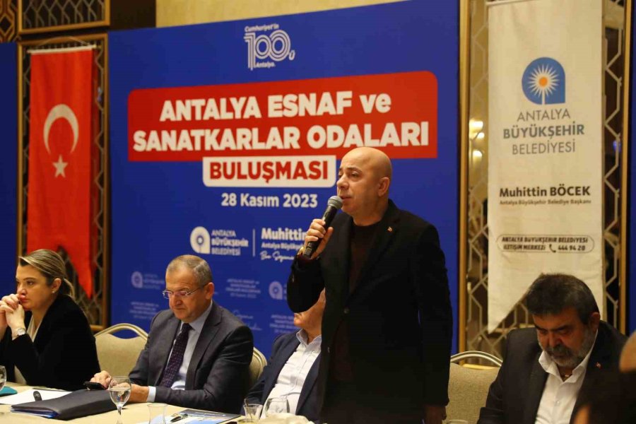 Başkan Böcek:"su Tarife İndirimiyle Esnafa Yıllık 275 Milyonluk Destek Sağladık"