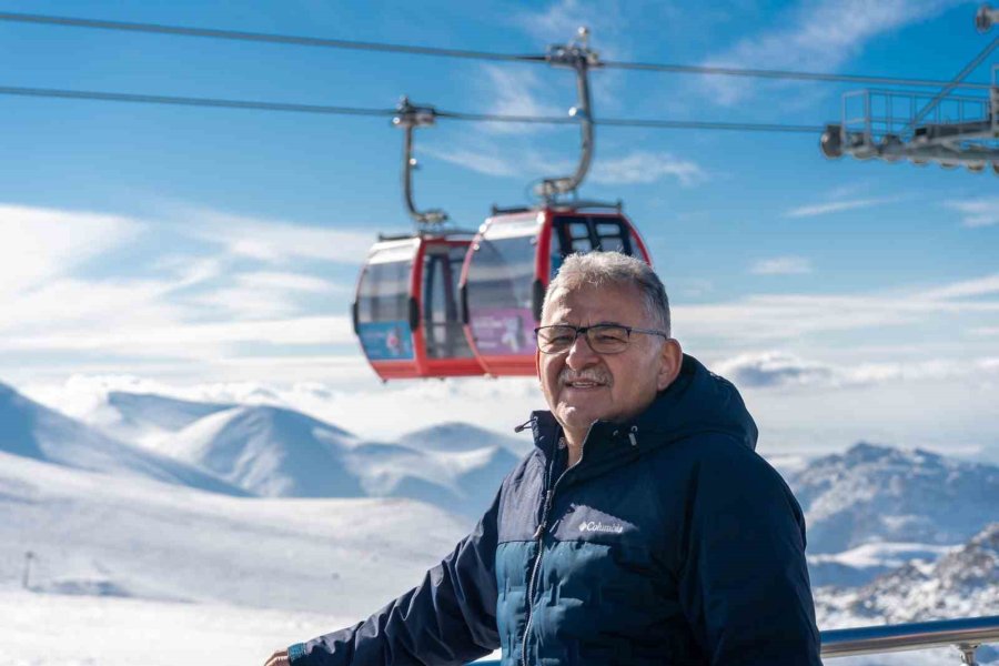 Büyükşehir’in Erciyes Kayak Merkezi, İngiltere Basınına Konu Oldu