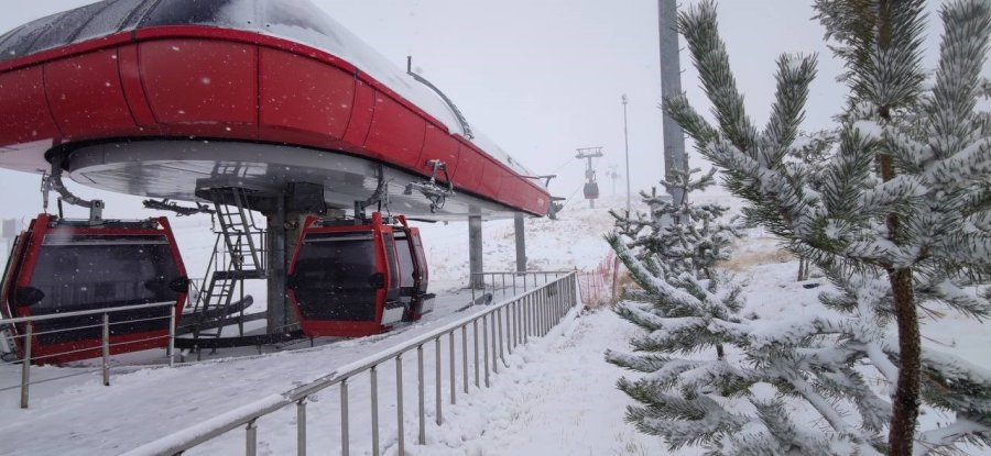 Erciyes’te Kar Sevinci