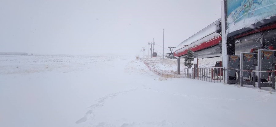 Erciyes’te Kar Sevinci