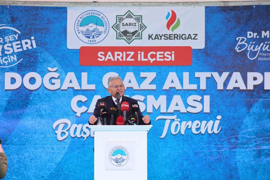 Sarız’da Doğalgaz İçin İlk Adım Atıldı